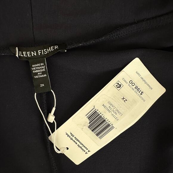 Eileen Fisher Black Open Front Cardigan - Picture 8 of 12